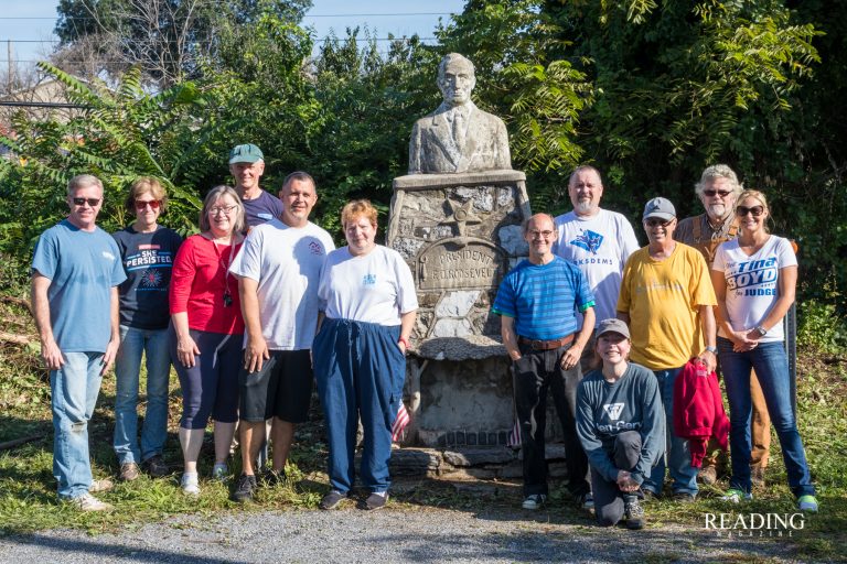Berks Democratic Party cleans FDR Memorial in West Lawn