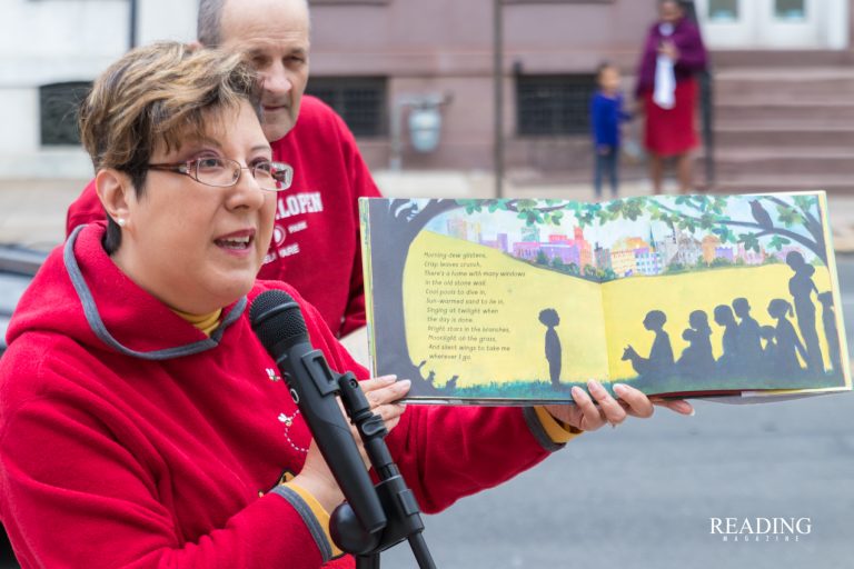 Storytime on the Steps of the Reading Public Library