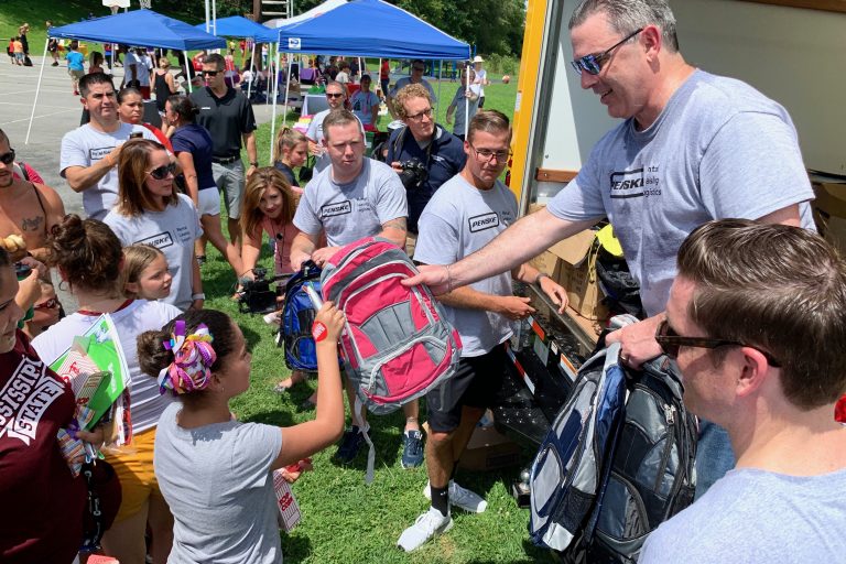 Families in Reading Receive Free School Supplies at Community Event