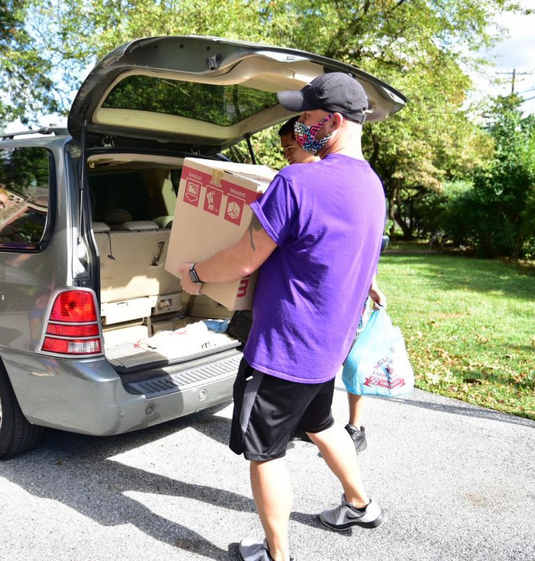 Group in Reading Distributes Food and Essentials to Families